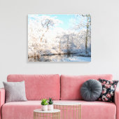 Magische Winterwunderlandschaft Leinwanddruck (Insitu (Wohnzimmer))