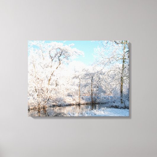 Magische Winterwunderlandschaft Leinwanddruck (Vorderseite)