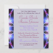 Magische Wirbel Fraktal Art Einladung (Rückseite)