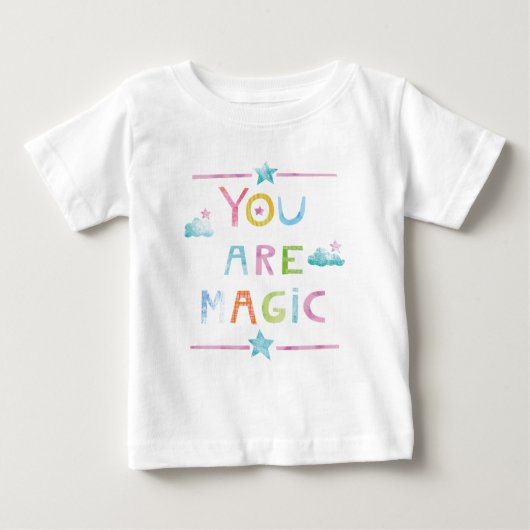 Magische Wolken Du bist magisch Baby T-shirt (Vorderseite)