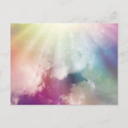 Magische Wolken Postkarte (Vorderseite)