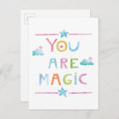 Magische Wolken sind Sie magisch Postkarte (Vorne/Hinten)