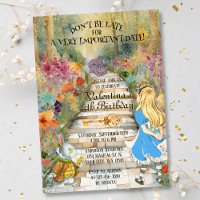 Magische Wunderlandwälder Alice Rabbit Birthday