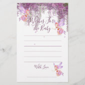 Magische Wünsche für das Baby Duschspiel (Vorderseite)