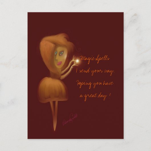 Magische Zauber Postkarte (Vorderseite)