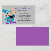 Magische Zauberer-Visitenkarte Visitenkarte (Vorne/Hinten)