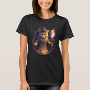 Magische Zauberkatze Fantasy Kätzchen 2 T-Shirt