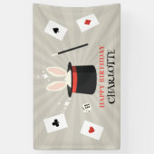 Magische Zauberkinder zeigen Geburtsname Banner (Vertikal)