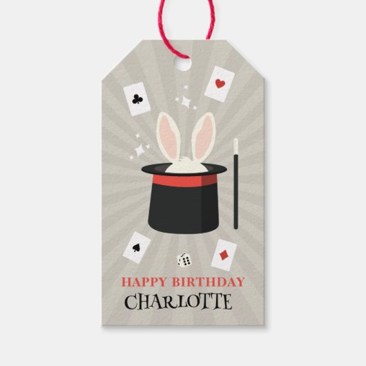 Magische Zauberkinder zeigen Geburtsname Geschenkanhänger (Vorderseite)