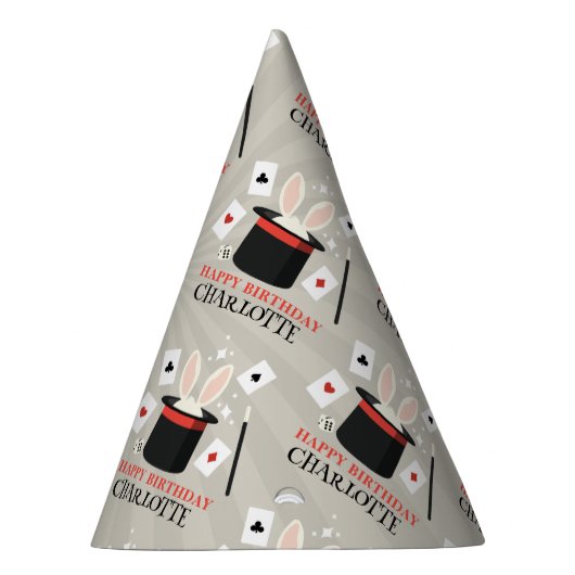 Magische Zauberkinder zeigen Geburtsname Partyhütchen (Rechts)