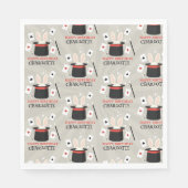 Magische Zauberkinder zeigen Geburtsname Serviette (Vorderseite)