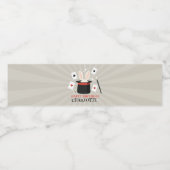 Magische Zauberkinder zeigen Geburtsname Wasserflaschenetikett (Einzelnes Label)