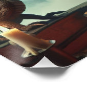 Magische Zauberkunst Drachenfantasie Kunst Poster (Ecke)