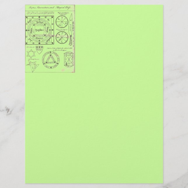 Magische Zeichen Buchstaben (Vorderseite)