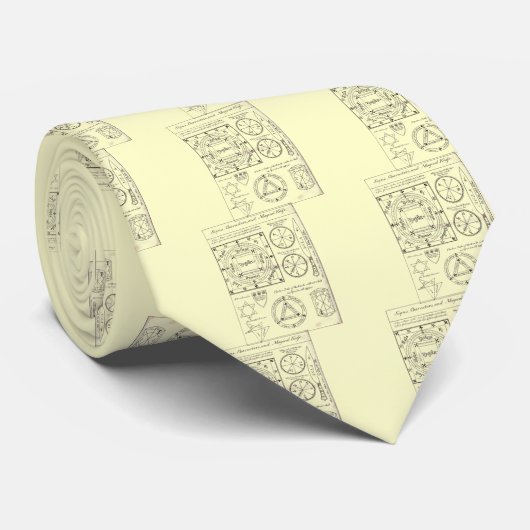 Magische Zeichen Krawatte (Gerollt)