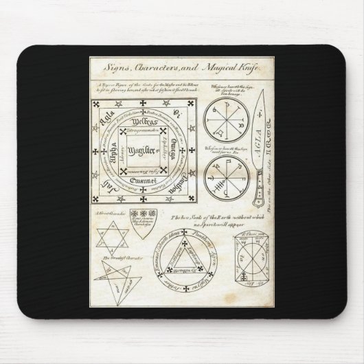 Magische Zeichen-Mauspad Mousepad (Vorne)