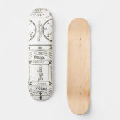 Magische Zeichen Skateboard (Vorderseite)