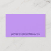 Magische Zylinder-Visitenkarten Visitenkarte (Rückseite)