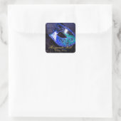 Magischer Abend Blue Masquerade Sticker (Tasche)