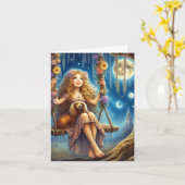 Magischer Abend mit meiner Dackel zum Herunterlade Karte (Gelbe Blume)