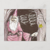 Magischer Alter Zauberer Elf Magic Wand Star Postkarte (Vorderseite)