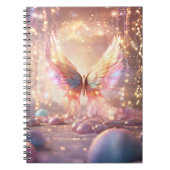 Magischer Angel Wings Glitzer Notizblock (Vorderseite)