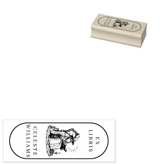 Magischer Assistent Ex Libris Library Buchzeichen  Gummistempel (Stempel)