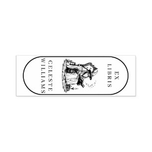 Magischer Assistent Ex Libris Library Buchzeichen  Permastempel