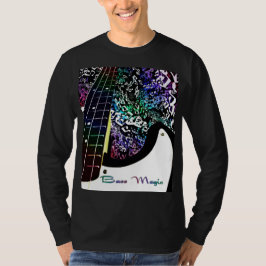 Magischer Bass-Regenbogen merkt Musik-T - Shirt