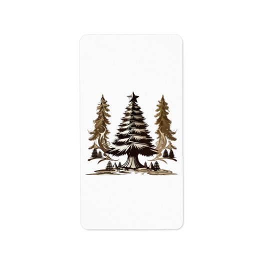 Magischer Baum Adressaufkleber (Vorne)