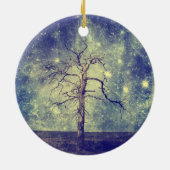 Magischer Baum der Universum-Weihnachtsverzierung Keramik Ornament (Hinten)