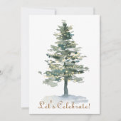 Magischer Baum des Waldes beleuchtet Einladung (Vorderseite)