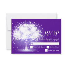 Magischer Baum, funkelnde Lichter lila Hochzeit RS