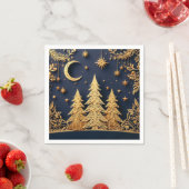 Magischer Baum Szene – Weihnachtsglanz Serviette (Beispiel)