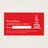 Magischer Baum, Weihnachten Party Raffle Tickets (Vorderseite)