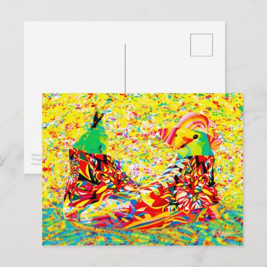 Magischer Berg Postkarte (Vorne/Hinten)