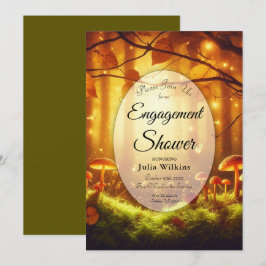 Magischer Bernsteinwald Fairytale Verlobung Dusche Einladung