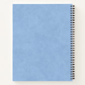 Magischer blauer Himmel mit flatternden Schwänen Notizblock (Rückseite)