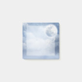 Magischer blauer Himmel mit flatternden Schwänen Post-it Klebezettel (Vorderseite)