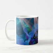 Magischer blauer Schmetterling Kaffeetasse (Links)