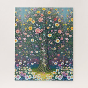 Magischer Blume im Wald Puzzle