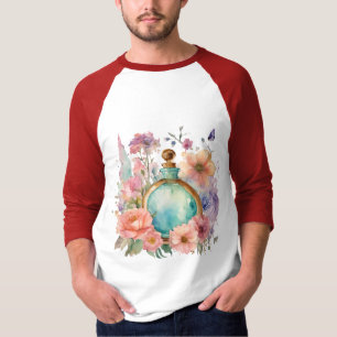 Magischer Blumen-Trank: Träumerische Wasserfarben- T-Shirt