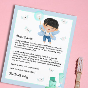 Magischer Boy Tooth Fairy Keepake für Boys Letter