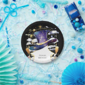 Magischer Broom Fun Wizard Geburtstag Pappteller (Party)