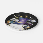 Magischer Broom Fun Wizard Geburtstag Pappteller (Schrägansicht)