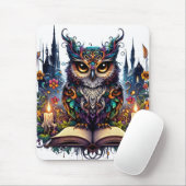 Magischer Bücher-Owl Mousepad (Mit Mouse)