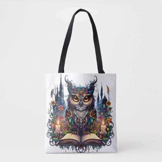 Magischer Bücher-Owl Tasche (Vorderseite)