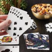 Magischer Bücher-Rabe Spielkarten (In Situ)