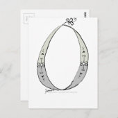 Magischer Buchstabe O aus dem Entwurf eines Tony F Postkarte (Vorne/Hinten)