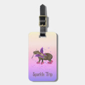 Magischer Capyfee Gepäckanhänger (Vorderseite vertikal)